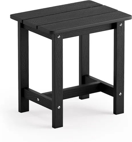 Miniatura 15 de LUE BONA - Mesa auxiliar para exteriores, mesa pequeña de exterior HDPS, mesa auxiliar Adirondack, mesa auxiliar de exterior para patio, porche