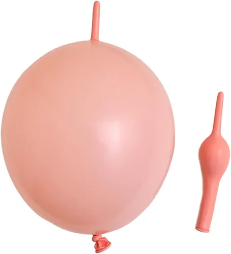 Miniatura 13 de Globos de eslabones de 12 pulgadas, globos de látex Quick Linkale 60 piezas para bodas, cumpleaños, Halloween, Navidad, decoraciones de festivales