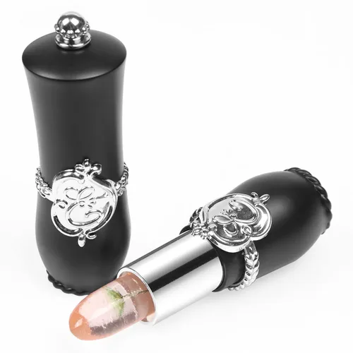 Miniatura 9 de RanRui Crystal Flower Jelly - Lápiz labial de gelatina, paquete de 6, rosa, cambio de color de temperatura mágico, bálsamo labial nutritivo de larga