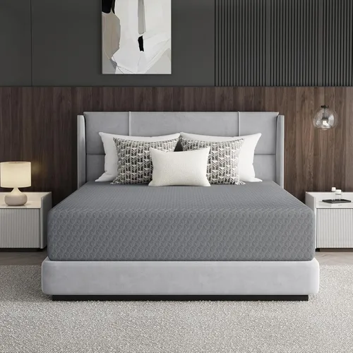 Novilla - Colchón tamaño King de 14 pulgadas, de espuma viscoelástica refrigerante con flujo de aire mejorado, alivio de presión y soporte duradero,
