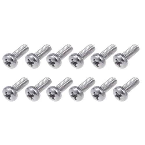 Miniatura 11 de METALLIXITY Tornillos de máquina (M2 x 0.118 in), 30 unidades, pernos Phillips cruzados de acero inoxidable 304, para instalación de muebles