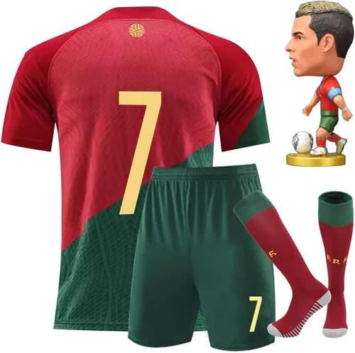 URAISEUS #7 - Conjunto de camisetas de fútbol para niños, uniforme de entrenamiento de equipo deportivo, para niños y niñas