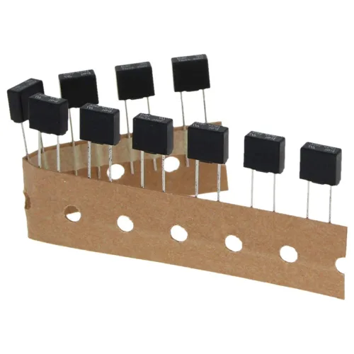 Miniatura 6 de Bettomshin DIP Montado Miniatura Cuadrado Lento Golpe Micro Fusible Instrumento Eléctrico Fusible 6.3A 250V Negro 10 Unids