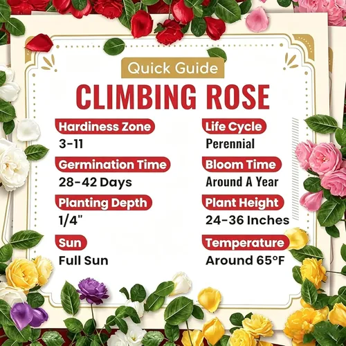 Miniatura 6 de 310 semillas de rosas para plantar, flores de vid rosa perennes fragantes para enrejado, valla y cenadores, escalador de jardín de larga floración