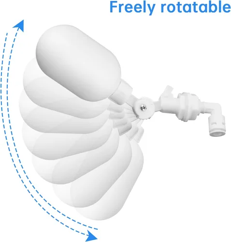 Miniatura 3 de Válvula de flotador, 2 piezas de filtro de agua de plástico ajustable de 1/4 de pulgada de control de nivel para bomba de agua, acuicultura
