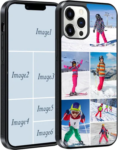 Miniatura 8 de Funda de teléfono con fotos personalizadas compatible con iPhone 17/17 Air/16/15/14/13/12/11 Pro Max/Mimi/Xs Max/Xr/7/8 Plus/Samsung Galaxy 4 Collage