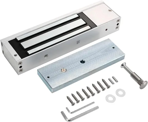Miniatura 4 de Cerradura electromagnética 1200LBS 500KG Fuerza de sujeción Cerradura de puerta magnética eléctrica 12V Modo NC a prueba de fallas para sistema