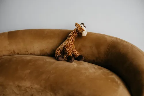 Miniatura 4 de The Petting Zoo Peluche de jirafa, regalos para niños, animales salvajes del zoológico Onez, juguete de peluche jumbo de jirafa de 24 pulgadas