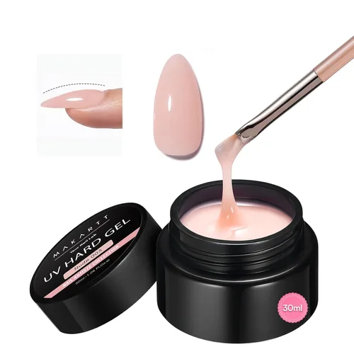 Miniatura 13 de Makartt Arte de uñas de gel 3D: 4 en 1 constructor de gel sólido transparente para extensión, pegamento de uñas UV para uñas acrílicas, diamantes