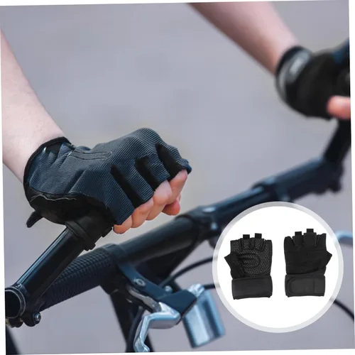Miniatura 8 de BESPORTBLE 1 par de guantes deportivos para hombre, guantes de entrenamiento al aire libre, guantes de mano para hombres guantes de entrenamiento