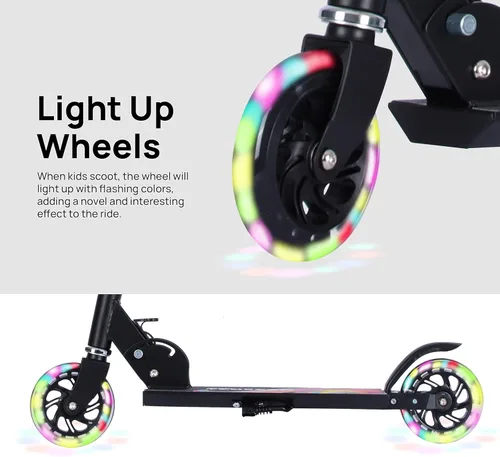 Miniatura 3 de Juguetes de patinete para niños de 6 a 12/3 a 5 años, regalos de Navidad y cumpleaños para niñas y niños, patinete fácil de plegar para niños