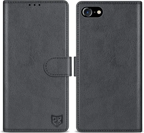Miniatura 23 de ZZXX Funda tipo cartera para iPhone 7 Plus/iPhone 8 Plus con bloqueo RFID, ranura para tarjetas, función atril, cierre magnético, funda protectora