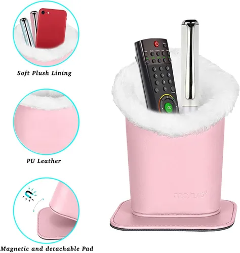 Miniatura 2 de MOSISO Soporte para gafas, funda de piel sintética con forro de felpa con base magnética