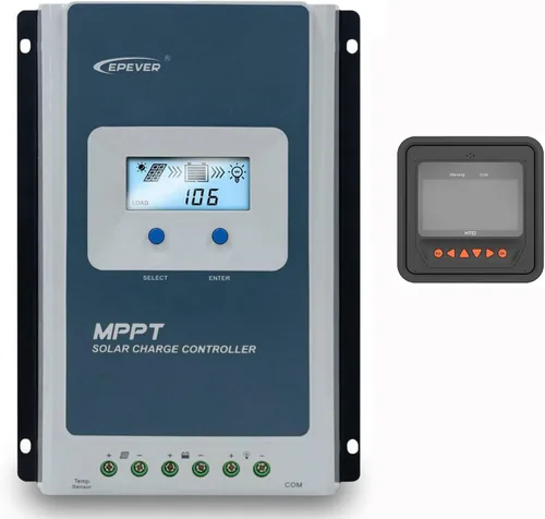 Miniatura 9 de EPEVER - Controlador de carga solar MPPT de 40 A, 98 % de alta eficiencia con pantalla remota MT50 de 12 V/24 V, auto para sistemas marinos