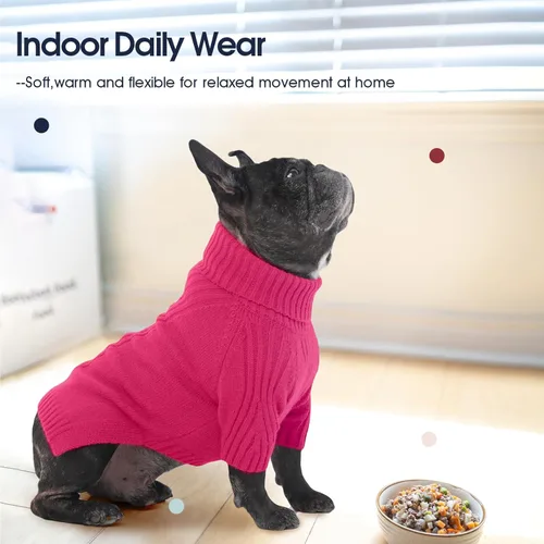 Miniatura 6 de IECOii XXL Suéter para Perro, Suéter Térmico de Punto para Perro Grande con Manga, Sudadera de Cuello Alto para Mascotas, Perro, para Perros Extra