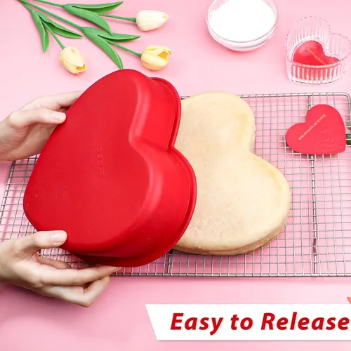 Miniatura 5 de Webake Moldes de silicona para pasteles de conejo de Pascua para hornear, lindos moldes de conejo rompibles de chocolate 3D para tartas, juego de 2
