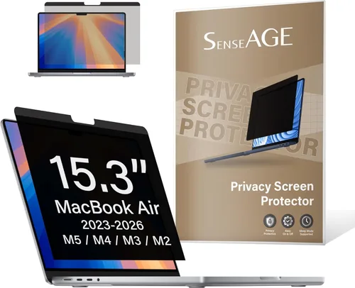 Miniatura 14 de SenseAGE Filtro magnético de pantalla de privacidad para MacBook de 12 pulgadas, protector de pantalla de privacidad antiluz azul y reflejos, filtro
