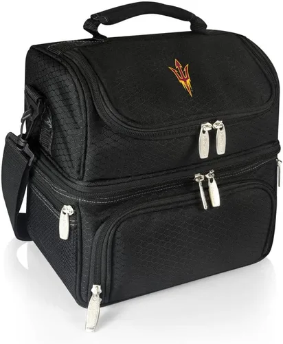 Miniatura 76 de PICNIC TIME NCAA Nebraska Cornhuskers Pranzo - Lonchera aislada con juego de pícnic, bolsa enfriadora para el almuerzo Negro