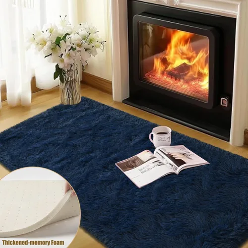 Miniatura 7 de Nuttumico Alfombras de pasillo suaves de 2x4 pies para dormitorio, sala de estar, alfombra mullida de felpa, alfombra antideslizante para habitación