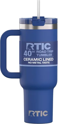 Miniatura 44 de RTIC Vaso Tumbler de Viaje por Carretera de 30 oz con Doble Pared Revestido de Cerámica Aislado Taza Portátil de Café de Viaje de Acero Inoxidable