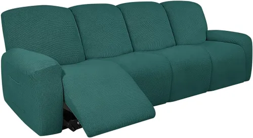 Miniatura 34 de vctops Fundas elásticas resistentes al agua, para sofá reclinable, suaves y lisas, con correa elástica antideslizante, protector de muebles