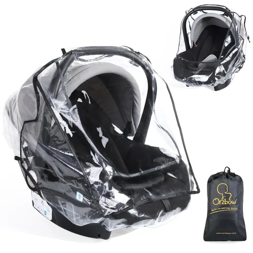 Funda de lluvia universal para asiento de automóvil, EVA de grado alimenticio, protector impermeable contra la intemperie para asiento de automóvil