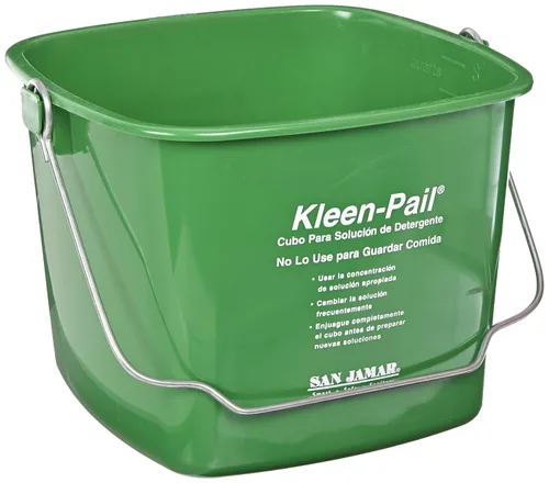 Miniatura 5 de San Jamar Kleen-Pail® - Cubo de limpieza de plástico, 3 cuartos de galón, color rojo