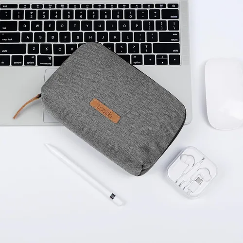 Miniatura 7 de Lacdo Organizador electrónico organizador de cables de viaje, funda de accesorios electrónicos de tecnología, fundas de cargador portátil