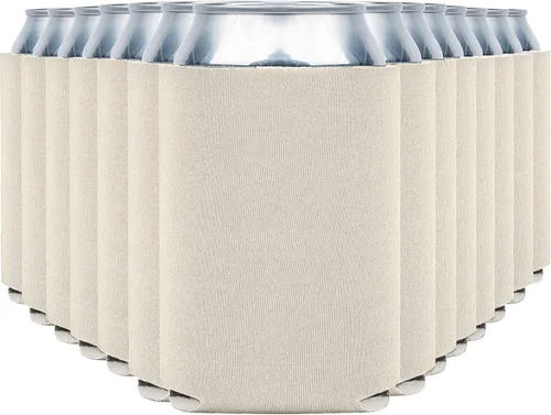 Miniatura 37 de Fundas enfriadoras de latas de cerveza en blanco (paquete de 14) fundas enfriadoras de latas de cerveza con aislamiento suave - Fundas negras lisas