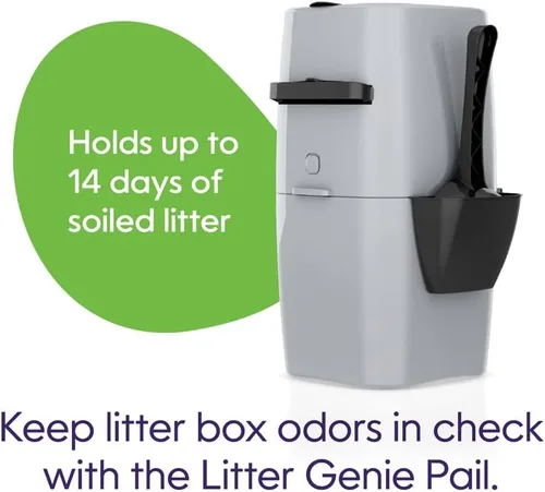 Miniatura 10 de Sistema de eliminación y cartuchos de recarga de arena para gatos Litter Genie, Total 1, Plateado
