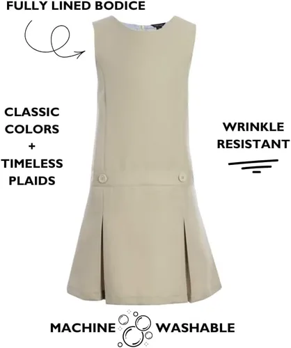 Miniatura 5 de Tommy Hilfiger Vestido de jersey sólido para niña