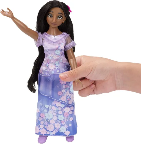 Miniatura 3 de Disney Encanto Muñeca de moda de Isabela con vestido, zapatos y horquilla