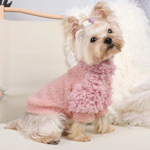 Miniatura 2 de Sudadera Chihuahua para Perros Ropa para Perros Pequeños Suéter para Perros Niña Niño Suéteres de Forro Polar Suave para Perros Pequeños y Medianos