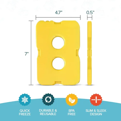 Miniatura 2 de Healthy Packers Paquetes de hielo para loncheras y enfriadores – Paquete fresco original Paquete de hielo reutilizable delgado y duradero