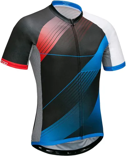 wantdo Camisetas de ciclismo para hombre, camisetas de ciclismo de montaña MTB Jersey de manga corta Camisetas de ciclismo transpirable de secado