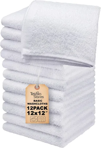 Miniatura 16 de Toallas de baño básicas medianas de 24 x 48 pulgadas, paquete de 6, color beige, suaves y absorbentes, toallas de algodón multiusos para baño, spa
