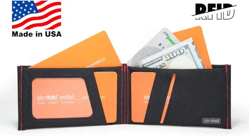 Miniatura 3 de SlimFold Cartera minimalista Opción RFID Fina, Duradera e Impermeable Hecho en Estados Unidos Tamaño Nano