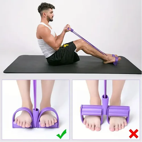 Miniatura 4 de 21 bandas de resistencia de fitness, diseño de pedal de 6 tubos para entrenamiento de fuerza de cuerpo completo, ideal para entrenamientos en casa