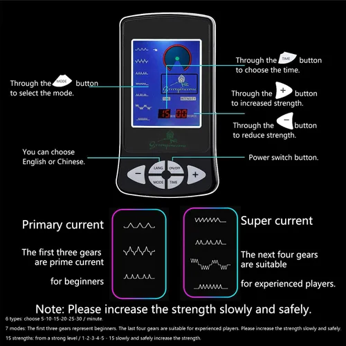 Miniatura 2 de Juego de enchufe anal eléctrico y anillo para el pene, juego de enchufe anal eléctrico de lujo de 1.260 in y 0.984 in, tapón de choque eléctrico