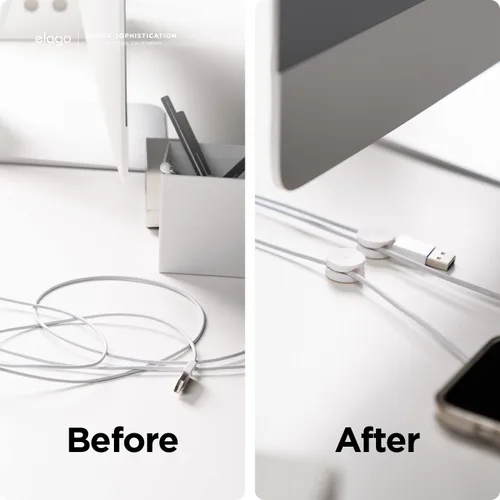 Miniatura 7 de elago Botones de gestión de cables: organizadores de escritorio, accesorios de escritorio, clips para cables, organizador de cables, oficina