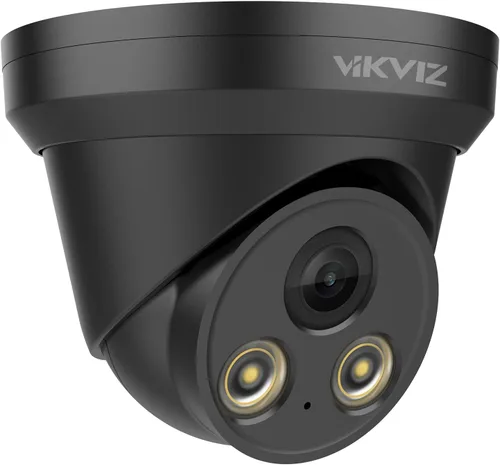 Miniatura 11 de Cámara de seguridad PoE de doble lente de 4MP para exteriores, gran angular panorámico de 180°, visión nocturna a color inteligente de doble luz