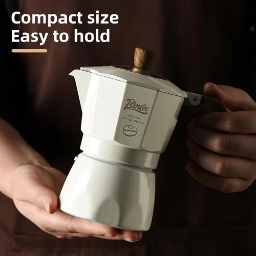 Miniatura 5 de Cafetera espresso para estufa, cafetera italiana para estufa de gas y eléctrica, olla pequeña para café italiano y cubano, 2 tazas de espresso