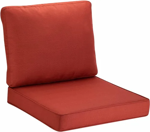 Miniatura 14 de JMGBird Cojín de Almohada Copetudo para Exterior, Juego de Cojín Profundo para Silla de Asiento al Aire Libre de 22"x22" Cojines de Patio