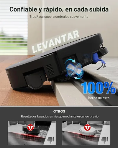 Miniatura 8 de ECOVACS DEEBOT T90 PRO OMNI Robot Aspirador y trapeador, succión de 30,000 Pa, mopa de rodillo OZMO autolimpiante instantánea, limpieza TruEdge