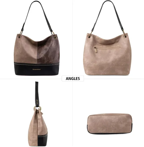 Miniatura 3 de Montana West Monederos para mujer, bolsos de hombro Hobo con cremallera