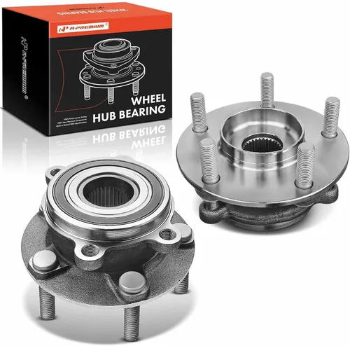 Miniatura 10 de A-Premium Cojinete de rueda delantera y conjunto de cubo con 5 lengüetas compatible con Mazda CX-5 2013-2022, 6 2014-2019