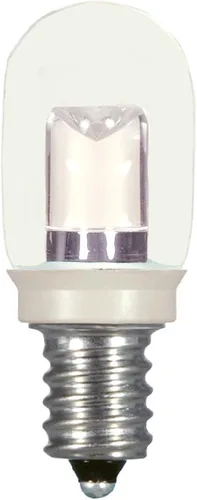 Miniatura 22 de Satco S9176 LED T6 Frost 2700K Bombilla base de candelabro, 0.8W