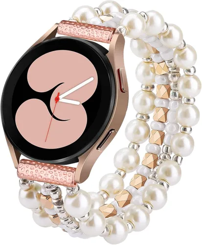 VISOOM Pulsera bohemia con cuentas compatible con Samsung Galaxy Watch 7/6/5/4 1.57/1.73 pulgadas / Active 2 Watch 4 Classic 1.654 pulgadas para