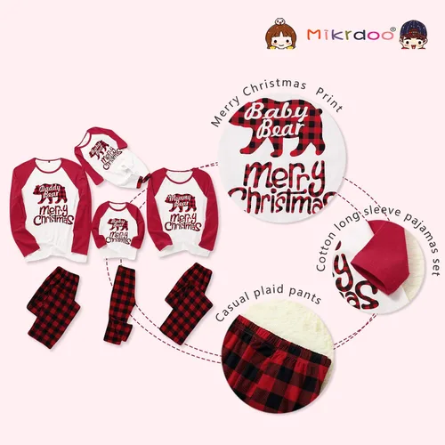 Miniatura 5 de Mikrdoo Pijamas de Navidad familiares a juego para la familia