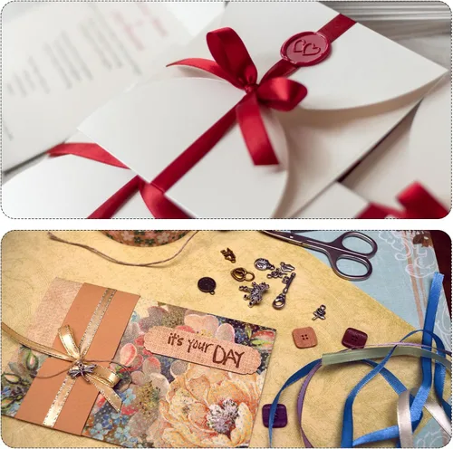 Miniatura 6 de MECCANIXITY Cinta de satén de 3/8 pulgadas de 50 yardas, de grogrén, de seda sólida, fina para ramo de boda, para regalo del día de San Valentín